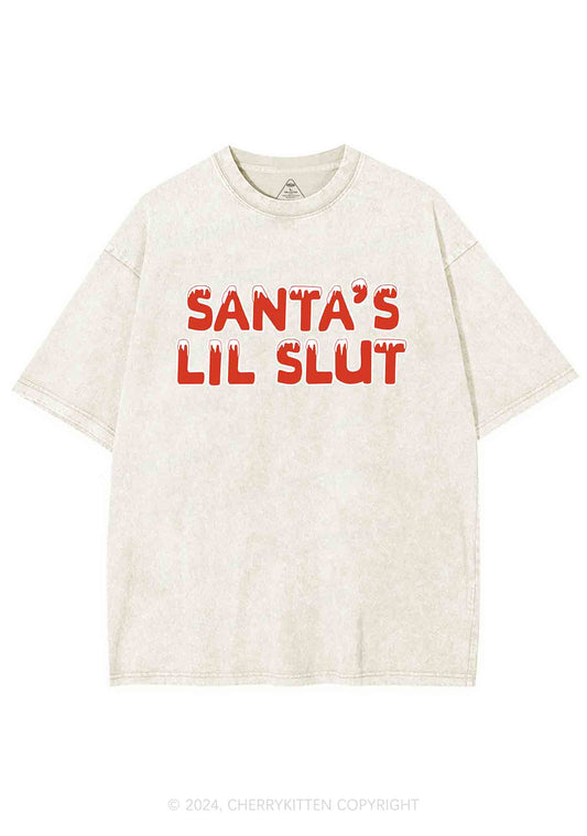 Christmas Santas Lil Slxt Y2K Washed Tee Cherrykitten