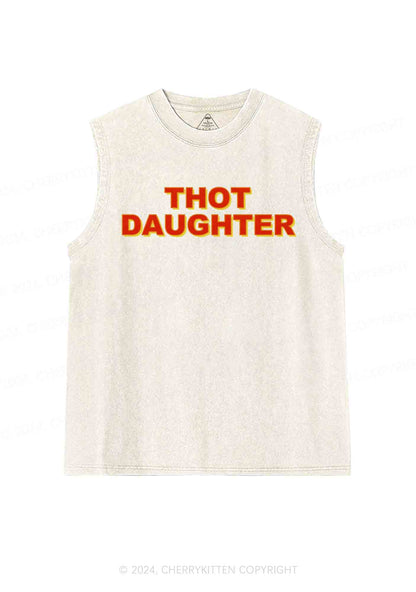 Thot Daughter Y2K Washed Tank Cherrykitten