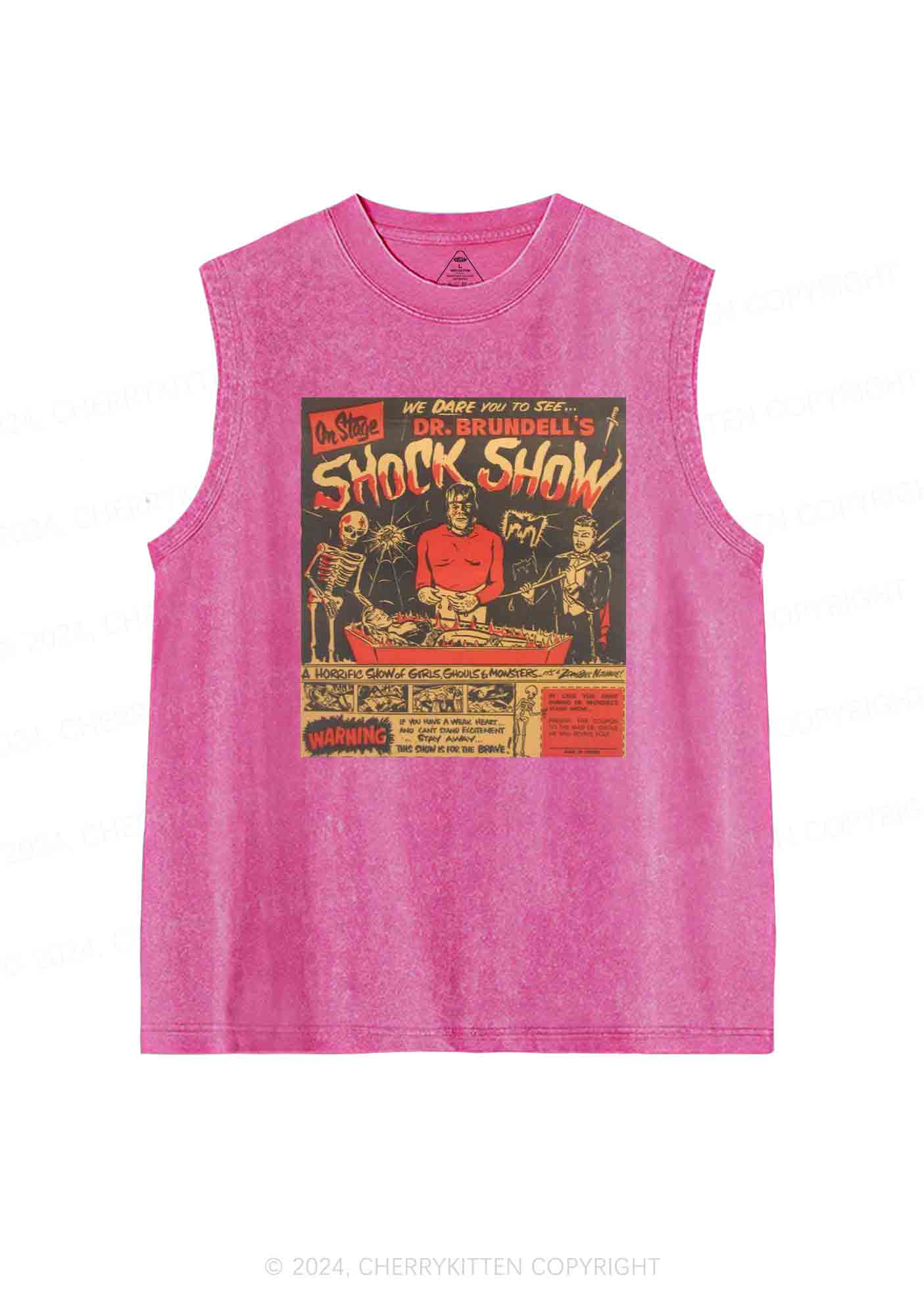 Halloween Shock Show Y2K Washed Tank Cherrykitten