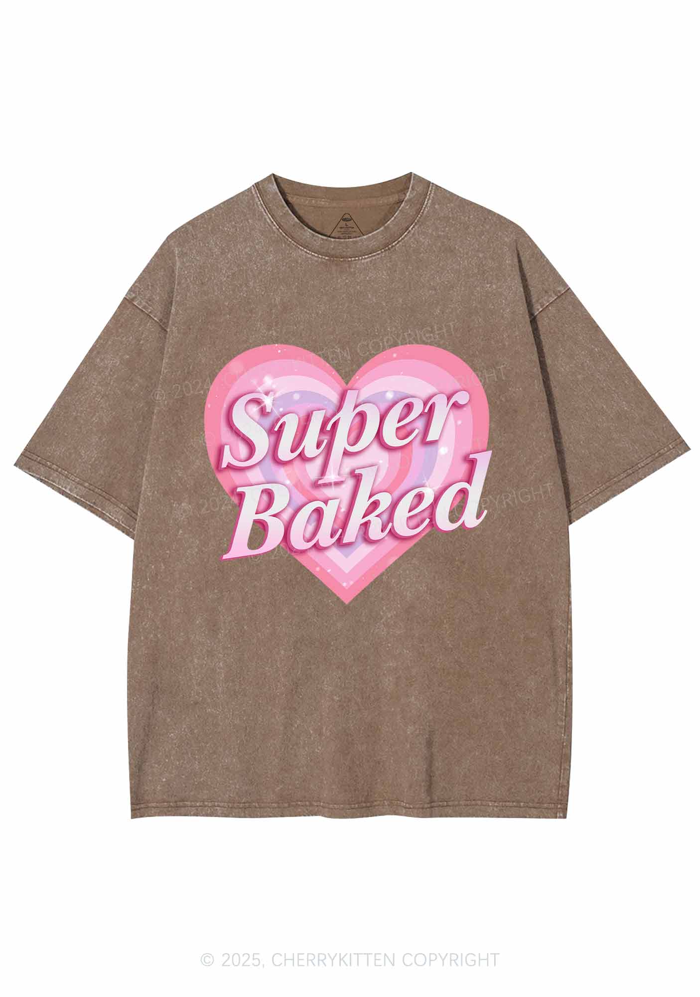 Super Baked Y2K Washed Tee Cherrykitten