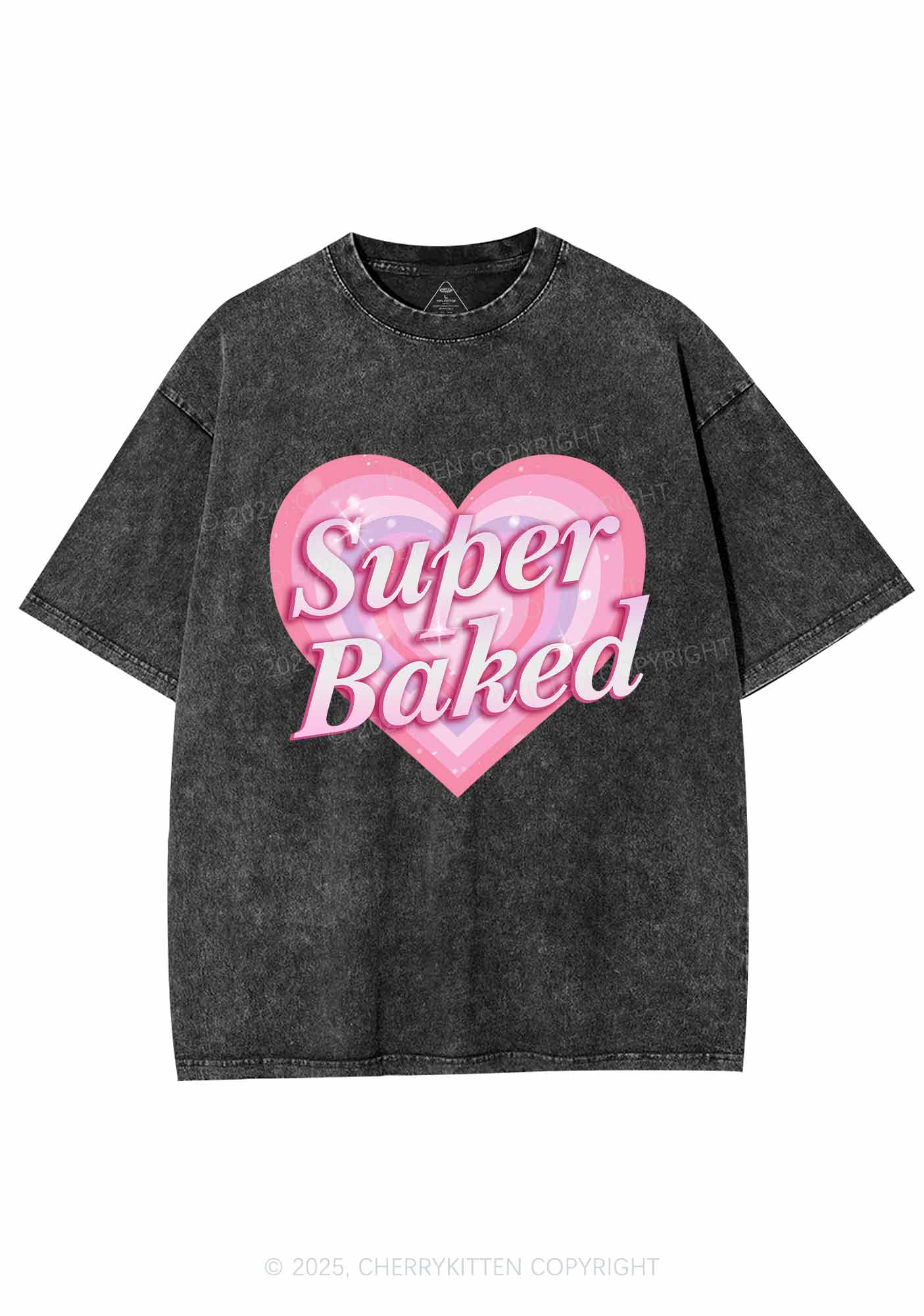 Super Baked Y2K Washed Tee Cherrykitten