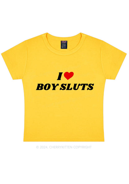 I Love Boy Slxt Y2K Baby Tee Cherrykitten