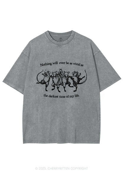 Rats Darkest Time Y2K Washed Tee Cherrykitten