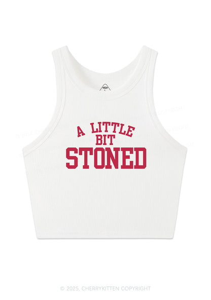 A Little Bit Stoned Y2K Crop Tank Top Cherrykitten