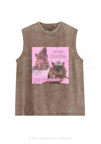 Rat Princess Get Saddies Y2K Washed Tank Cherrykitten