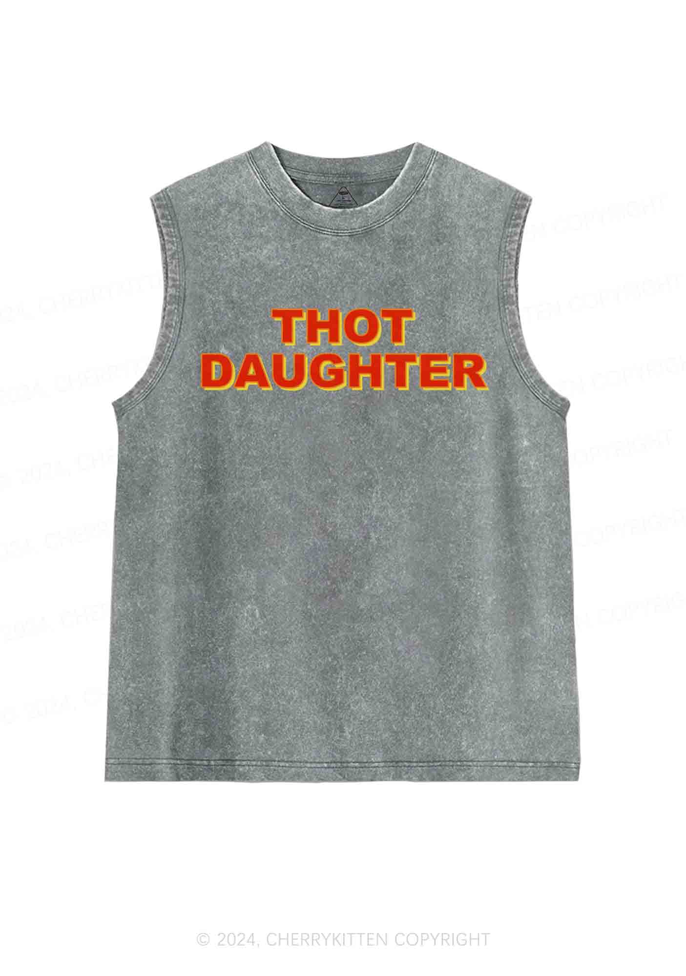 Thot Daughter Y2K Washed Tank Cherrykitten