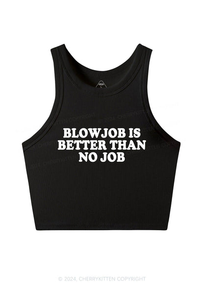 Blxwjob Is Better Y2K Crop Tank Top Cherrykitten