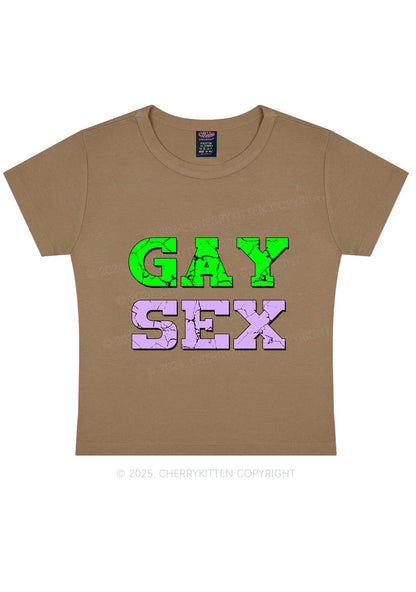 Gay Six Y2K Baby Tee Cherrykitten