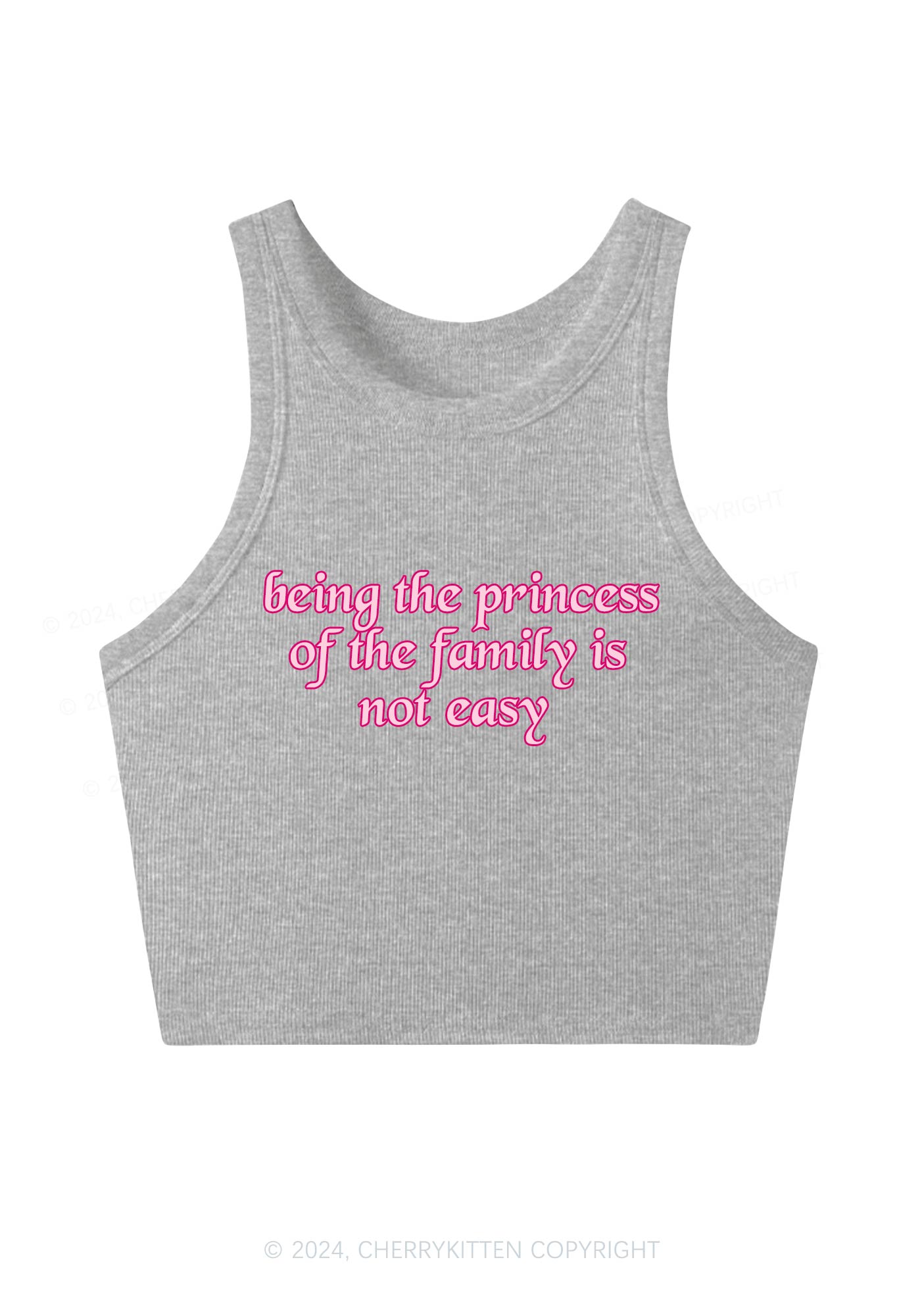 Princess Of The Family Y2K Crop Tank Top Cherrykitten