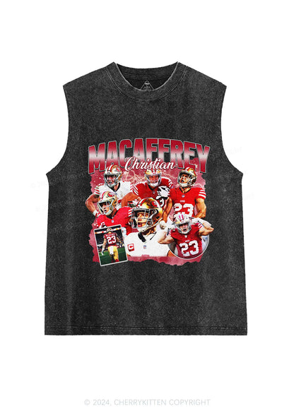 Red Christian Y2K Super Bowl Washed Tank Cherrykitten