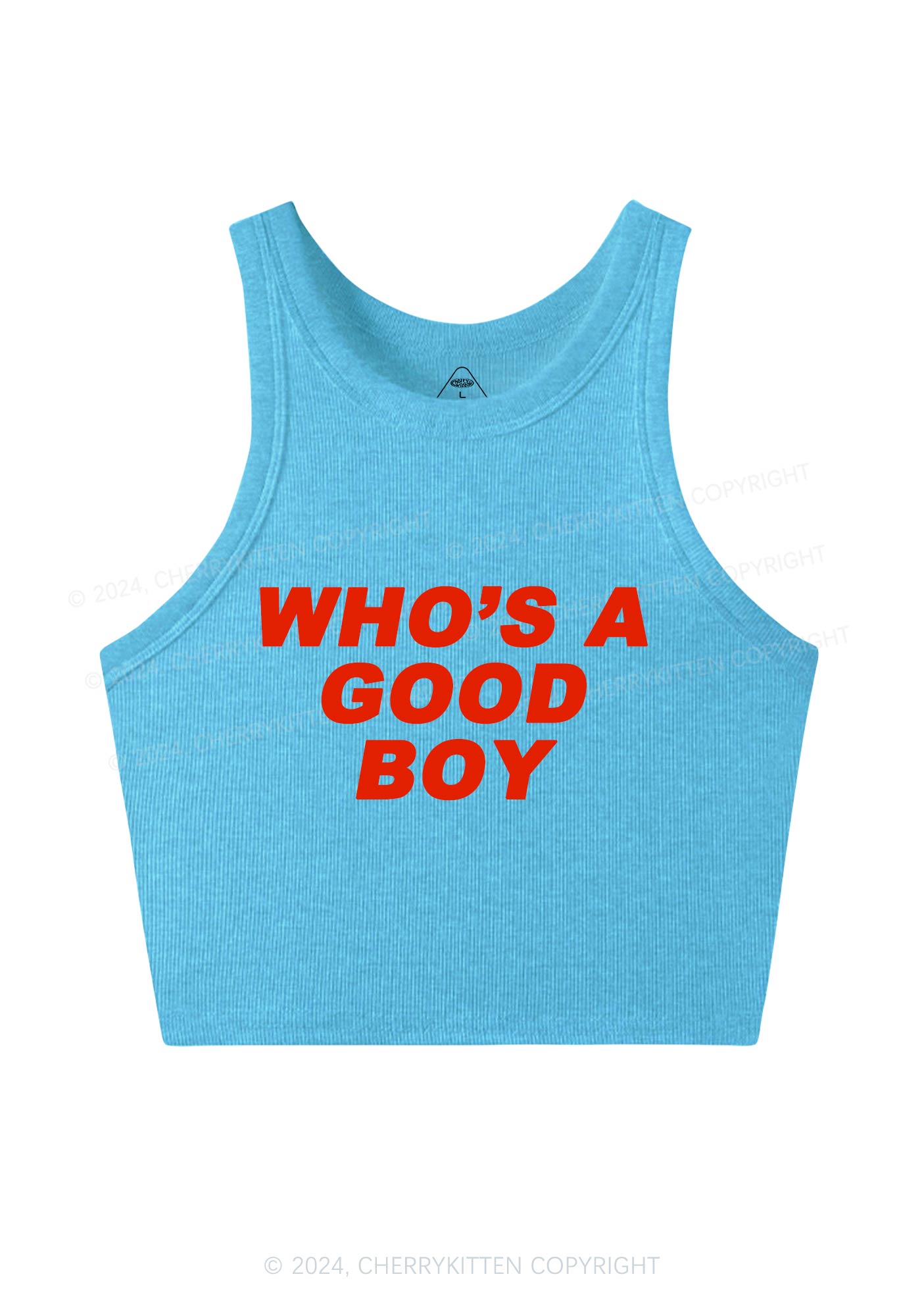 Who's A Good Boy Y2K Crop Tank Top Cherrykitten