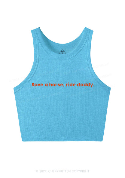 Ride Daddy Y2K Crop Tank Top Cherrykitten