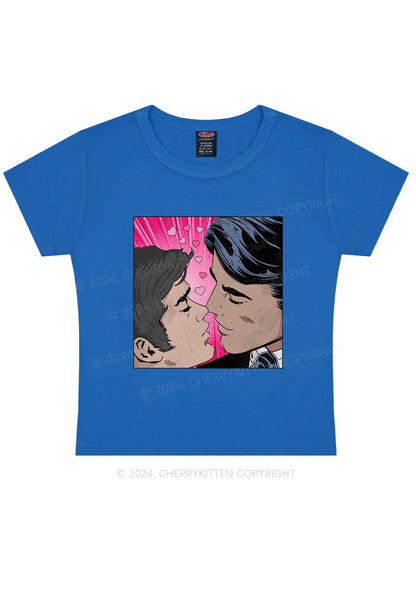 Boy Kiss Y2K Valentine's Day Baby Tee Cherrykitten