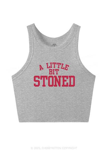 A Little Bit Stoned Y2K Crop Tank Top Cherrykitten