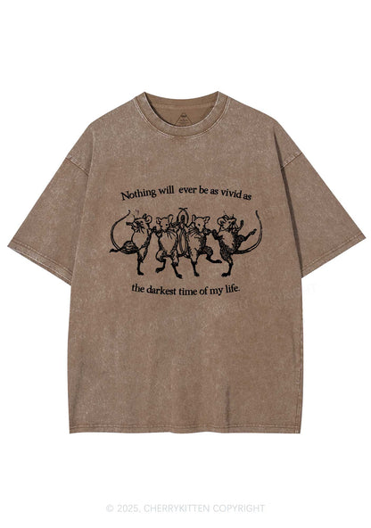 Rats Darkest Time Y2K Washed Tee Cherrykitten