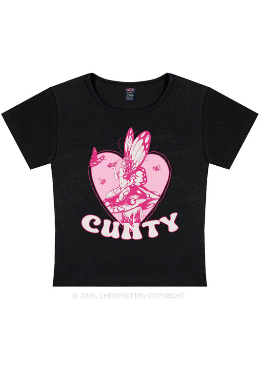 Butterfly Cxnty Y2K Baby Tee Cherrykitten