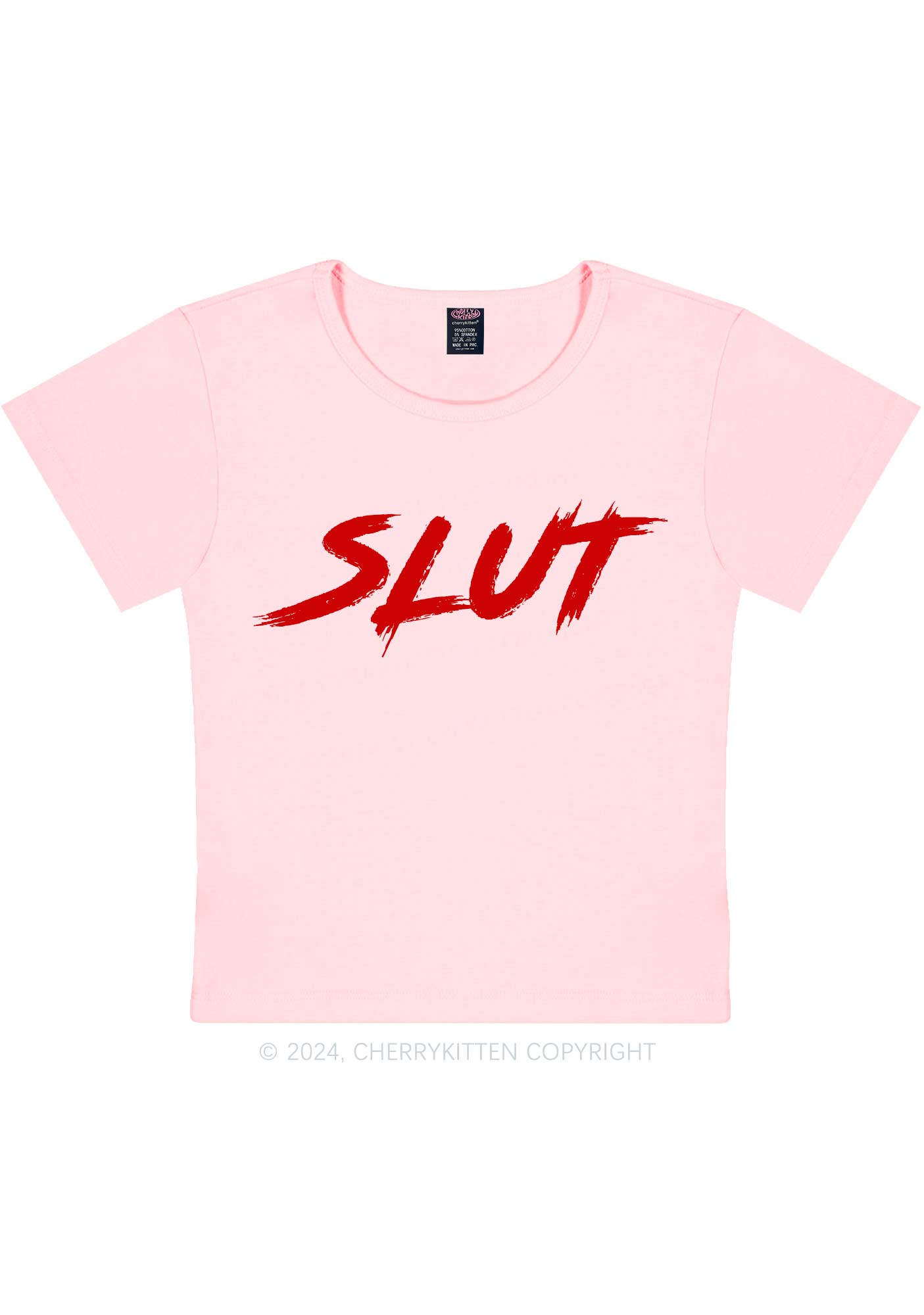 Hot Slxt Y2K Baby Tee Cherrykitten