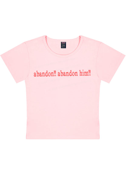 Abandon Him Y2K Baby Tee Cherrykitten