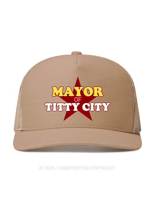 Mayor Of City Y2K Trucker Mesh Hat Cherrykitten