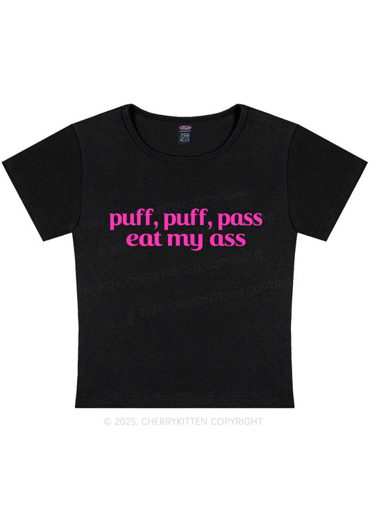 Puff Eat My Axx Y2K Baby Tee Cherrykitten