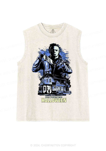 Halloween Movie Y2K Washed Tank Cherrykitten