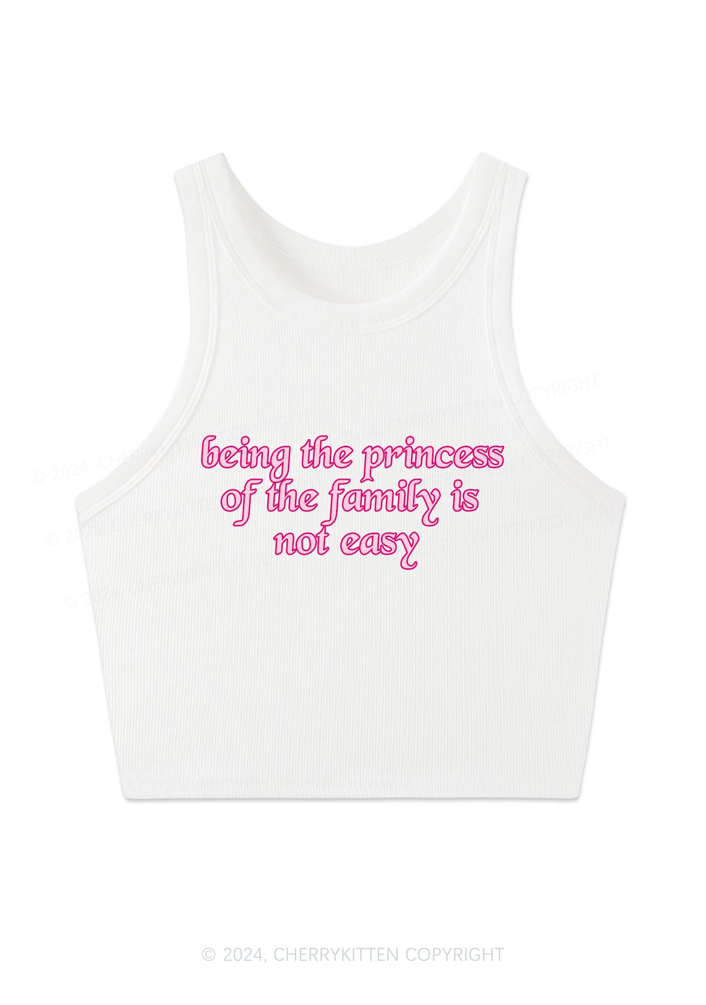 Princess Of The Family Y2K Crop Tank Top Cherrykitten