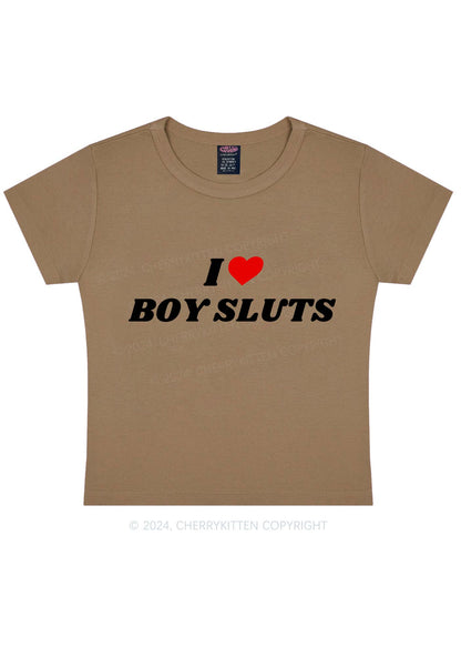 I Love Boy Slxt Y2K Baby Tee Cherrykitten