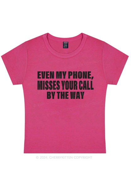 Misses Your Call Y2K Baby Tee Cherrykitten