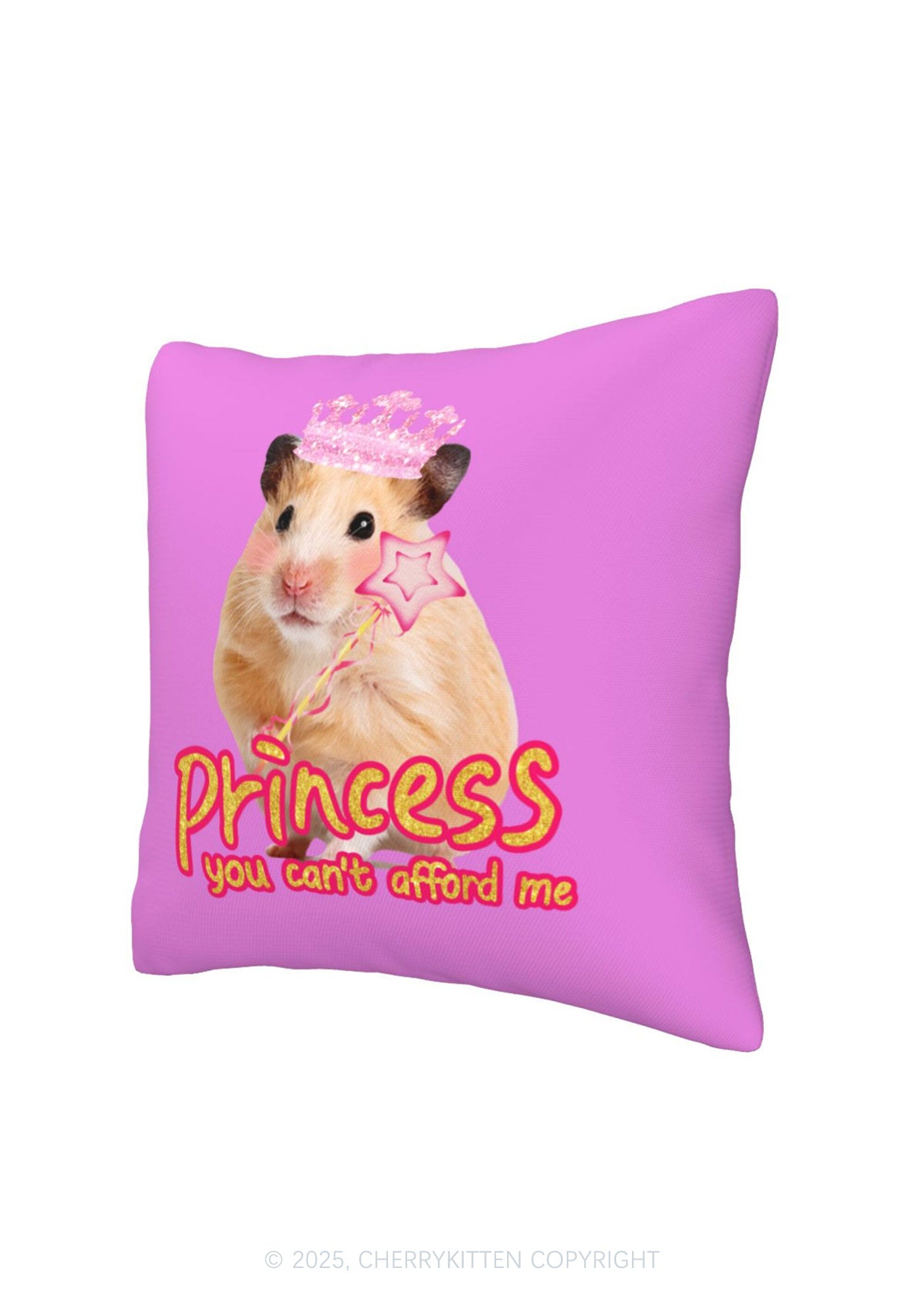 Princess You Cant Afford Me Y2K Throw Pillow Cover Cherrykitten