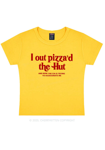 Out Pizzad The Hut Y2K Baby Tee Cherrykitten