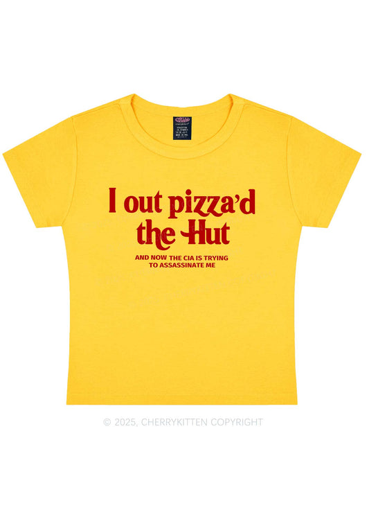 Out Pizzad The Hut Y2K Baby Tee Cherrykitten