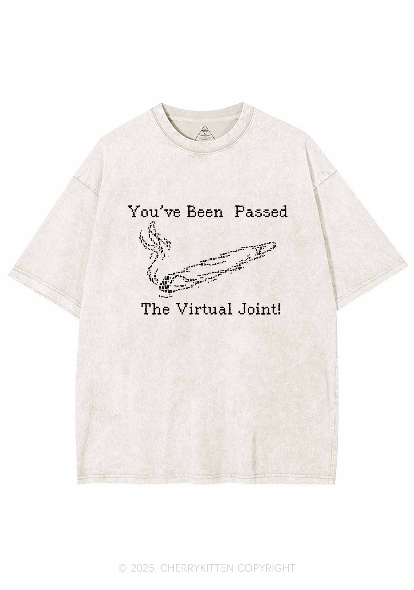 The Virtual Joint Y2K Washed Tee Cherrykitten