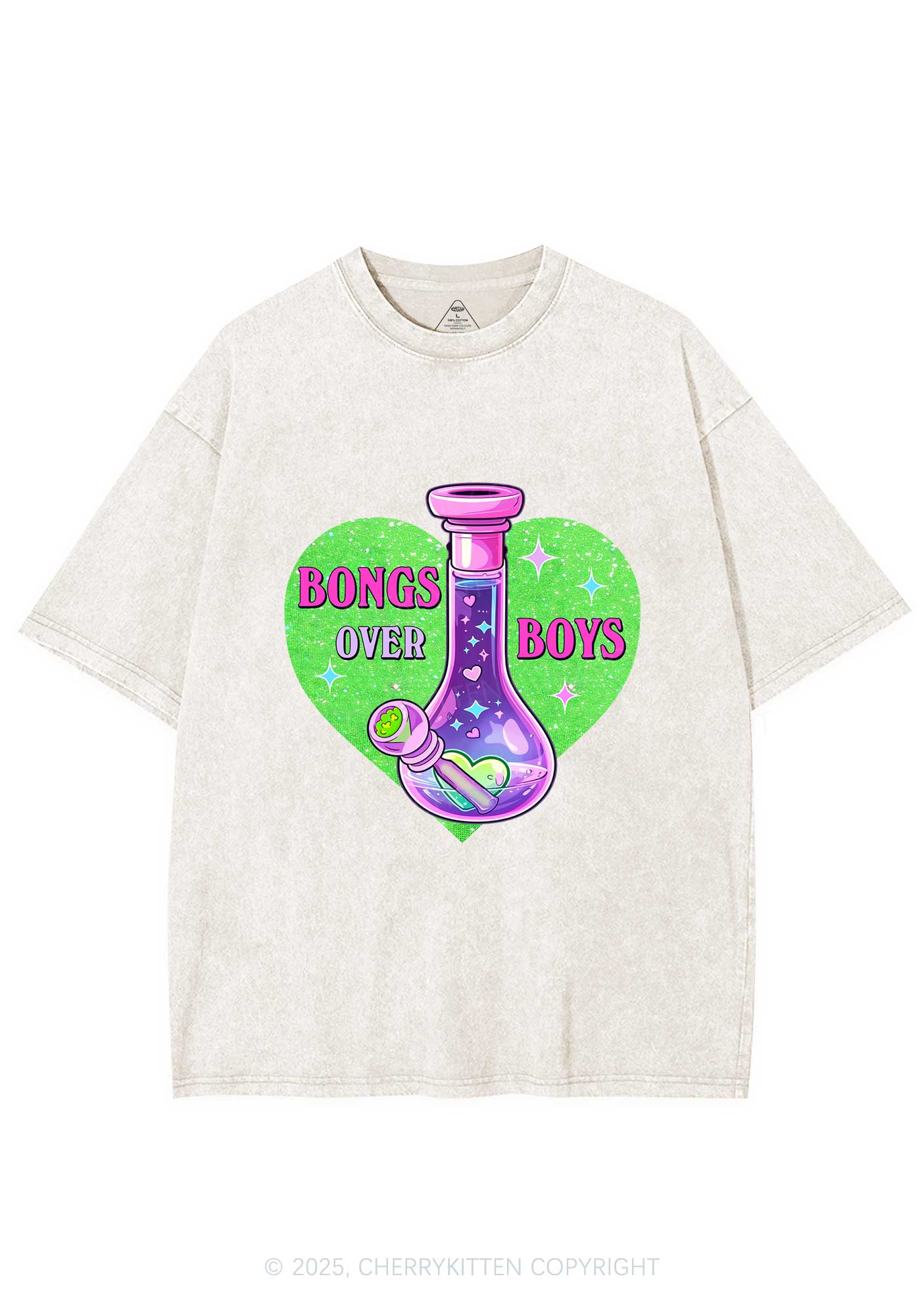 Bongs Over Boys Y2K Washed Tee Cherrykitten