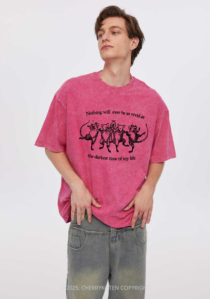 Rats Darkest Time Y2K Washed Tee Cherrykitten