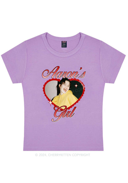 Custom Aarons Girl Y2K Valentine's Day Baby Tee Cherrykitten