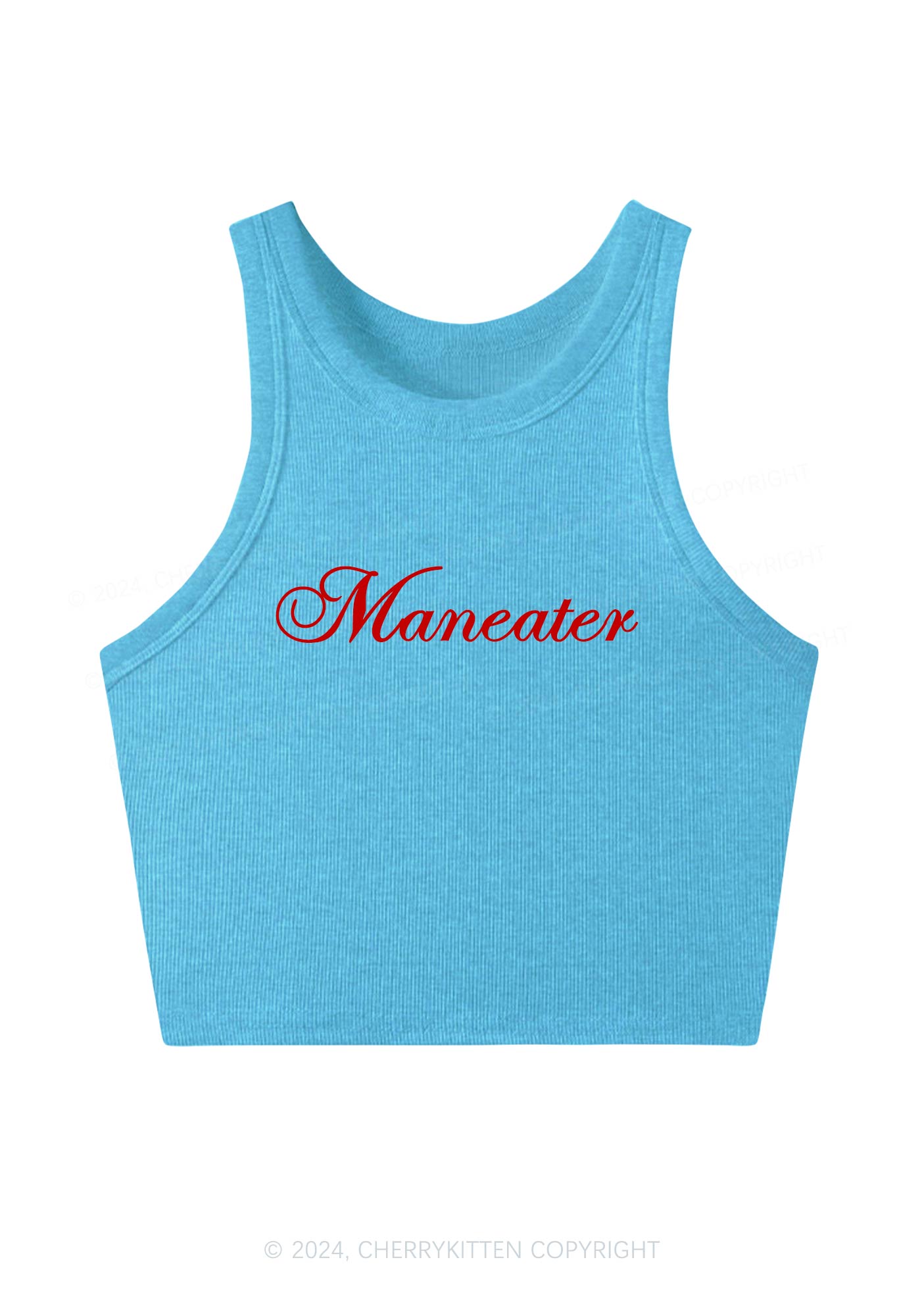 Maneater Y2K Crop Tank Top Cherrykitten