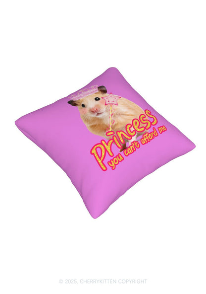 Princess You Cant Afford Me Y2K Throw Pillow Cover Cherrykitten