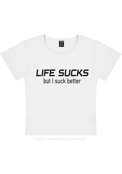 Life Sucks Y2K Baby Tee Cherrykitten