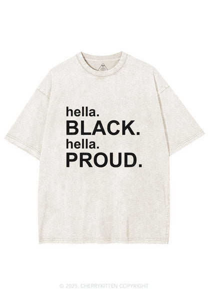 Black Proud Y2K Washed Tee Cherrykitten