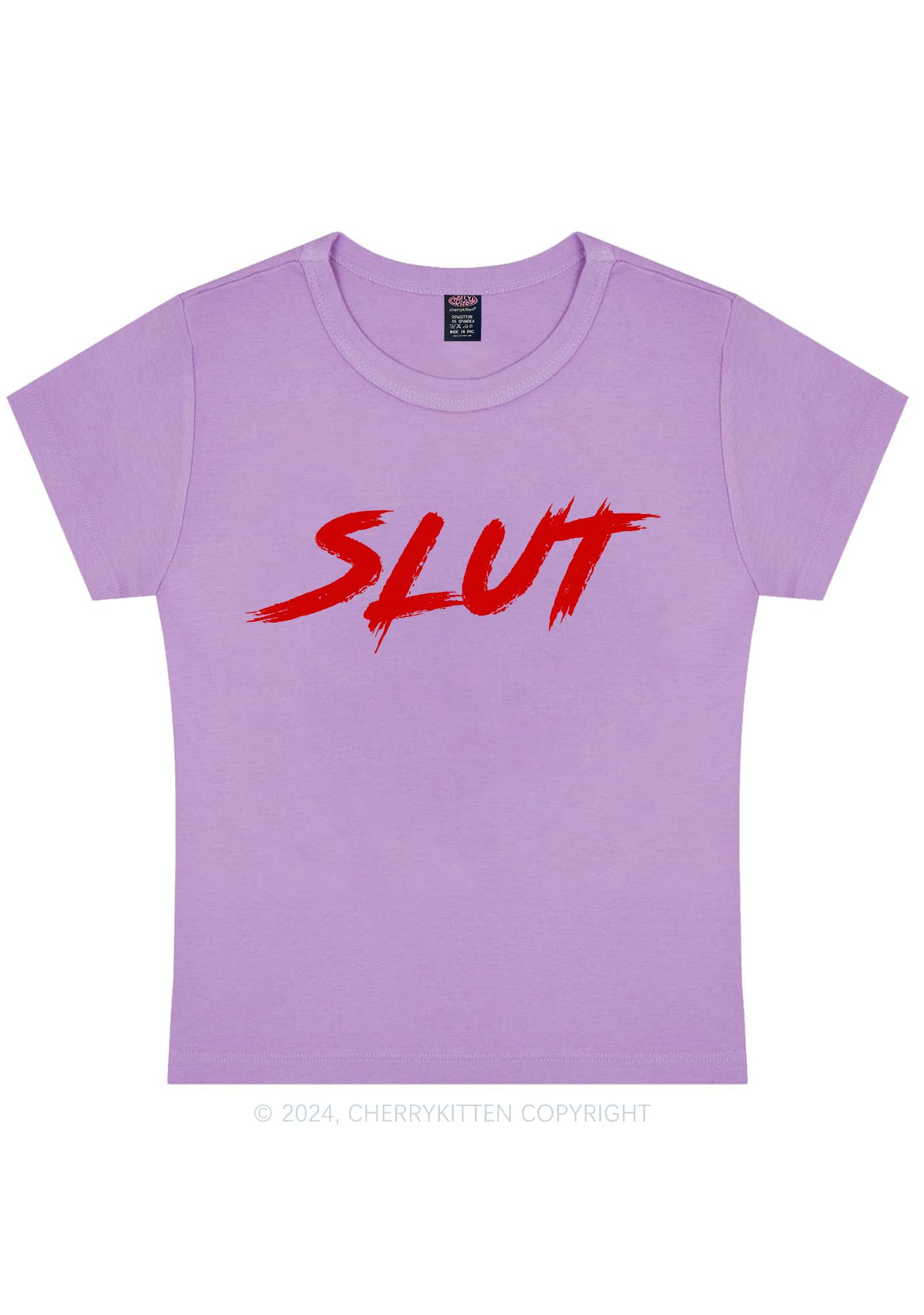 Hot Slxt Y2K Baby Tee Cherrykitten