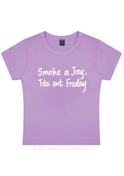 Smoke A Jay Y2K Baby Tee Cherrykitten