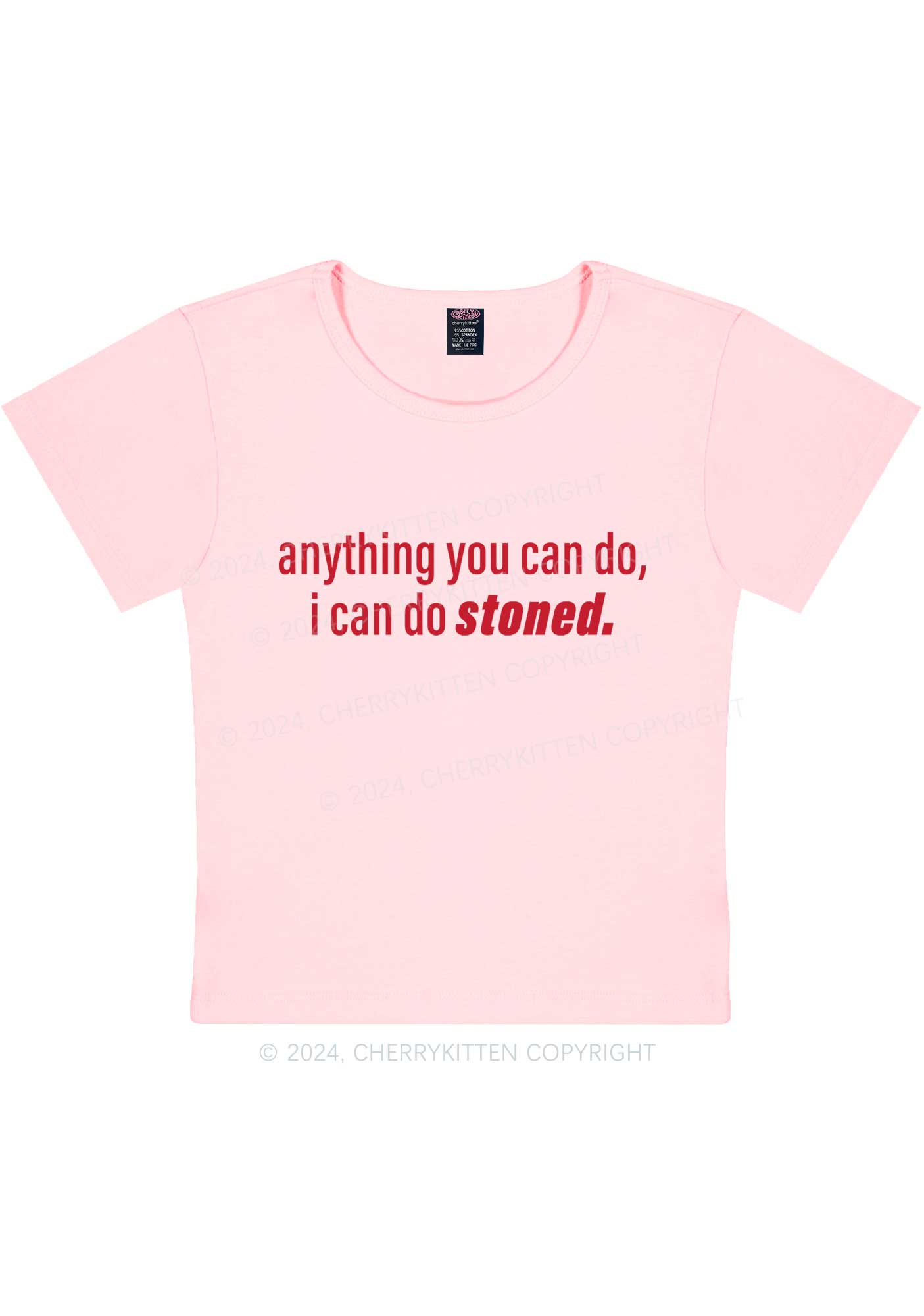 I Can Do Stoned Y2K Baby Tee Cherrykitten