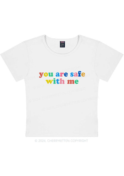 You Are Safe With Me Y2K Baby Tee Cherrykitten