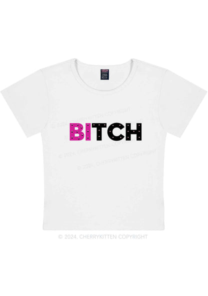 Curvy Bisexual Bixxh Y2K Baby Tee Cherrykitten