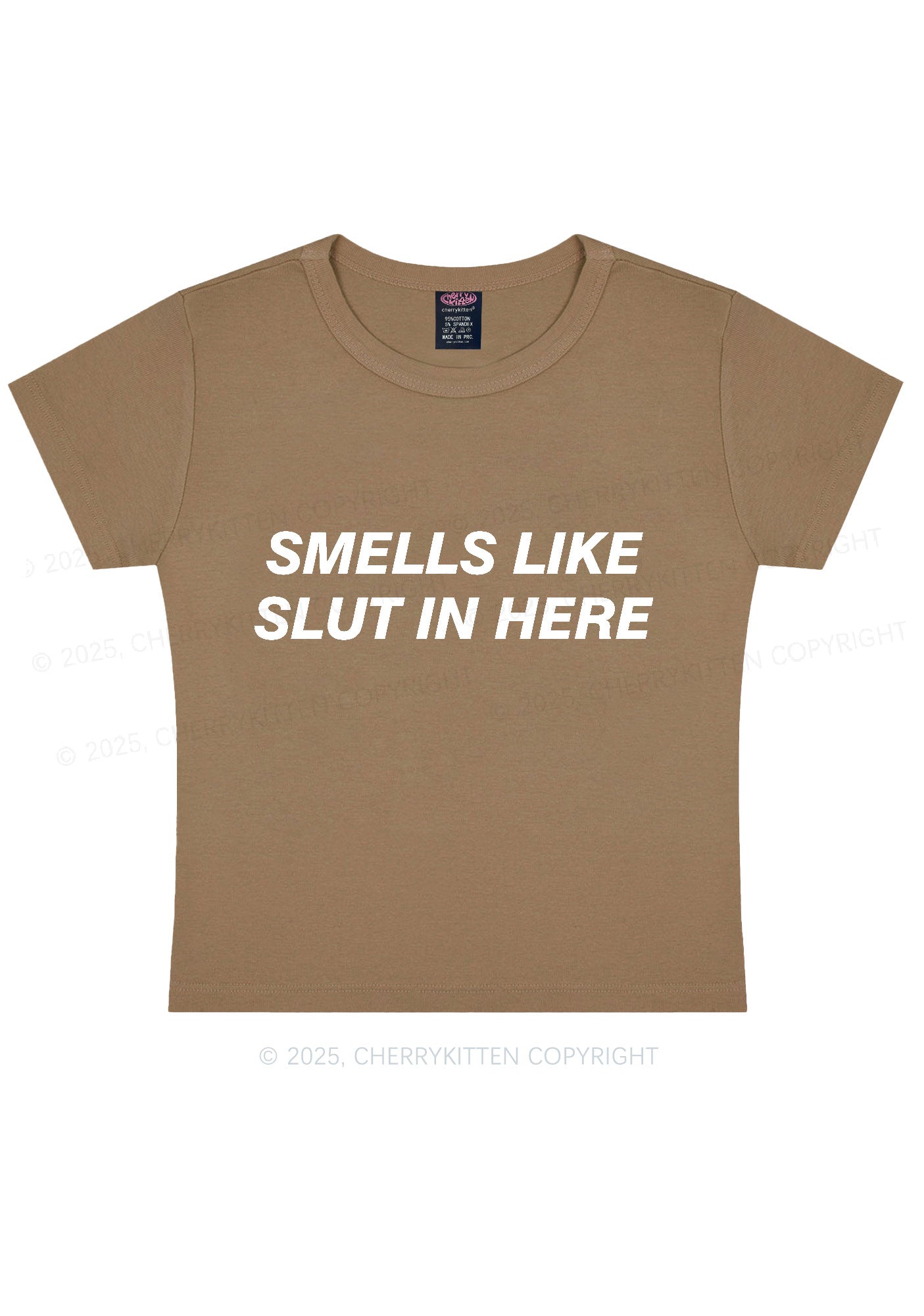 Smells Like Slxt Y2K Baby Tee Cherrykitten