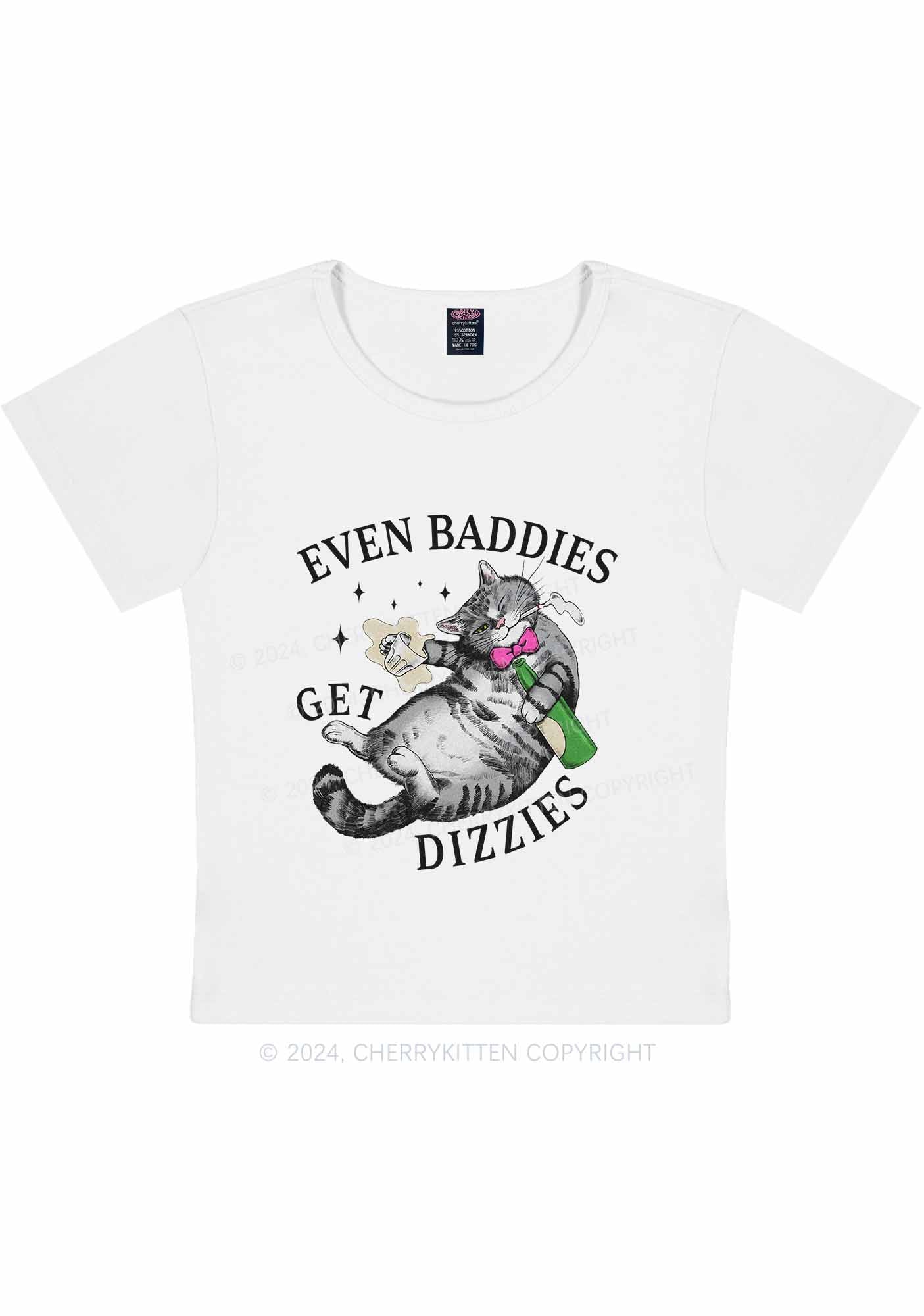 Baddies Get Dizzies Y2K Baby Tee Cherrykitten