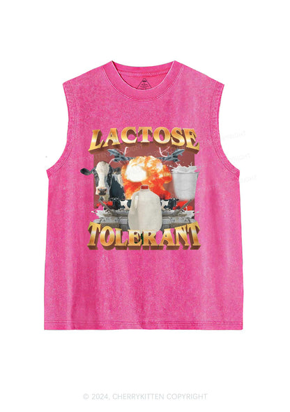 Retro Milk Lactose Tolerant Y2K Washed Tank Cherrykitten