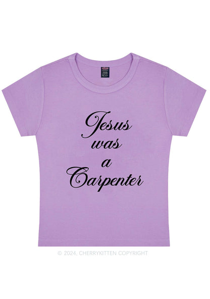 Jesus Was A Carpenter Y2K Baby Tee Cherrykitten