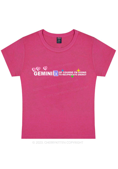 Curvy I'm A Gemini Y2K Baby Tee Cherrykitten