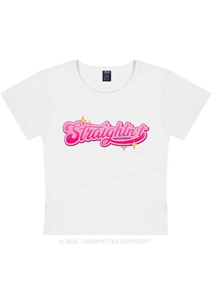 Curvy Straightn't Y2K Baby Tee Cherrykitten